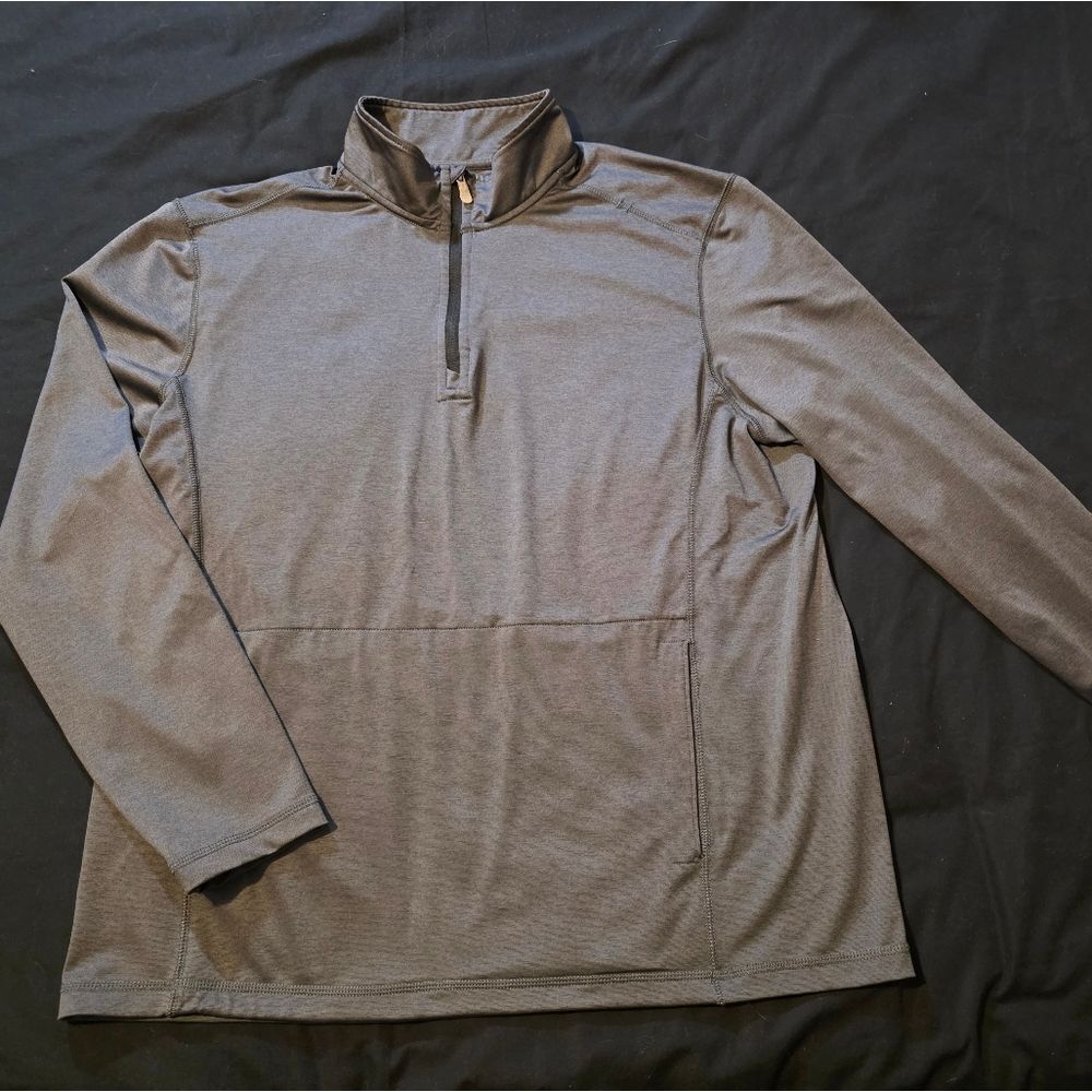 Tommy Bahama Men's Charcoal Zip-Up Sweater Mens XL